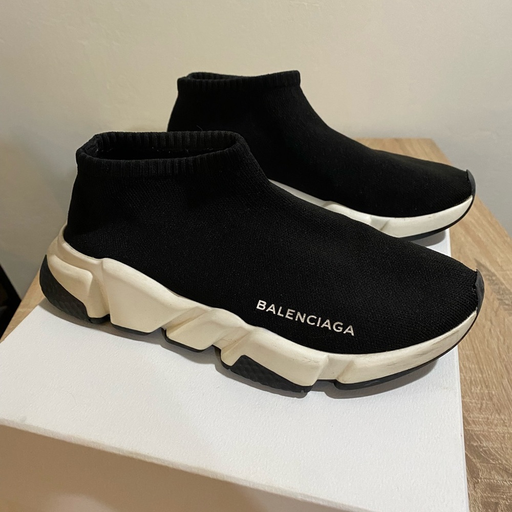 Balenciaga Low Knit Trainer- Noir